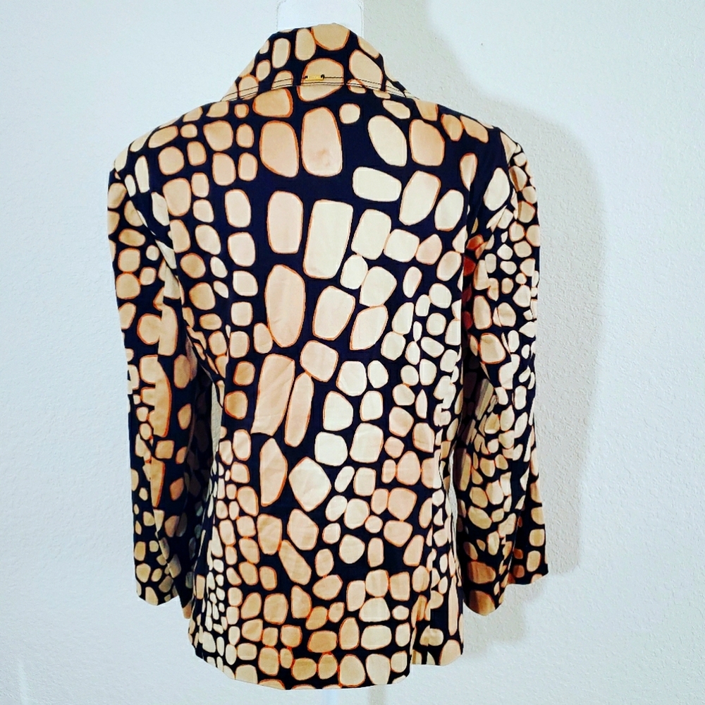 St John Giraffe Print Double Breasted Jacket - Picture 4 of 9